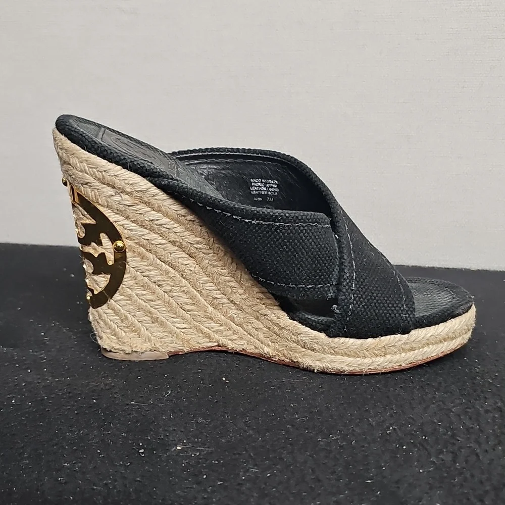 TORY BURCH KRISTEN CANVAS ESPADRILLE WEDGE BFPM-01-113